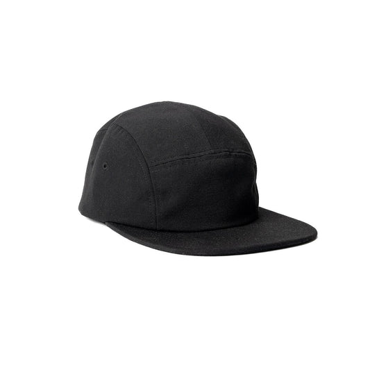 recycled-poly-flat-brim-5-panel-hat-i2 Web_PDP-FlatBrim5PanelHat_Studio_Front_Black.jpg